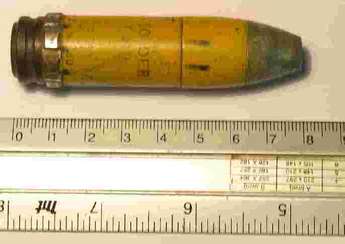 M242 20mm HEI High explosive Incendiary shell. don't drop it