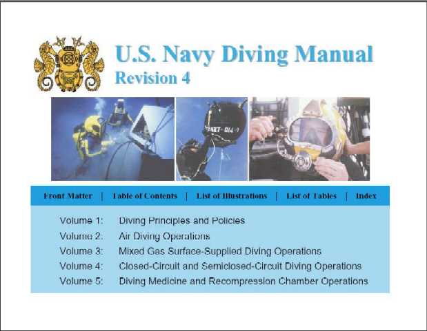 US Navy Diver Manual. 1000 pages of 'must read' diving theory for the wreck diving enthusiast. One of many programs available on the 'Amazing Thailand' diving program CD. See ordering instruction below.