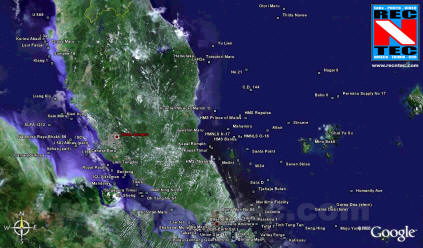 www.recntec.com produced this map of the named shipwrecks around peninsular Malaysia. There are still a lot of wrecks unmarked here, including most big japanese WWII wrecks and all unnamed ones.